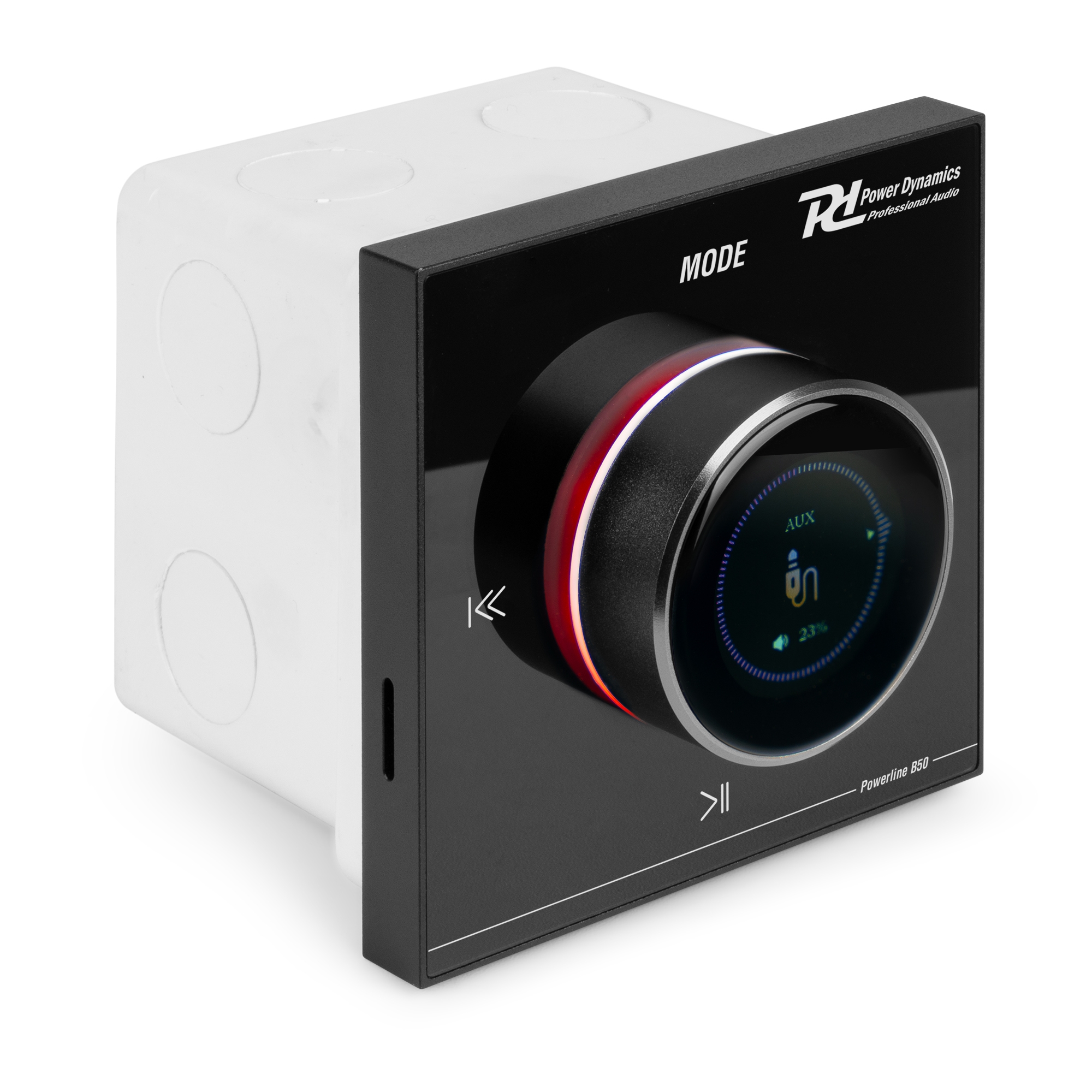 Вграден в стена усилвател Power Dynamics Powerline B50B 2 x 25W Bluetooth LCD черен Вграден в стена усилвател Power Dynamics Powerline B50B 2 x 25W Bluetooth LCD черен