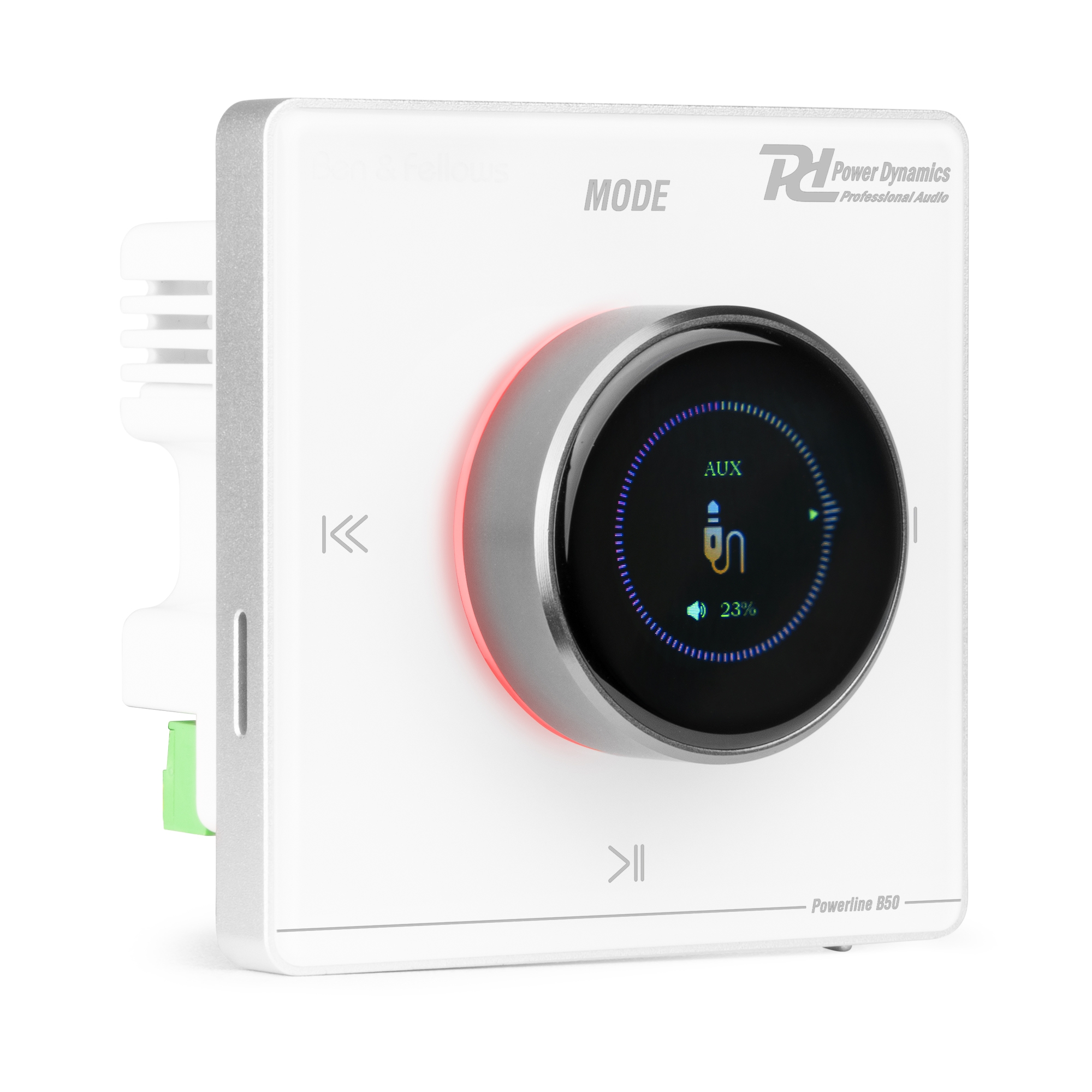 Вграден в стена усилвател Power Dynamics Powerline B50W 2 x 25W Bluetooth LCD бял Вграден в стена усилвател Power Dynamics Powerline B50W 2 x 25W Bluetooth LCD бял
