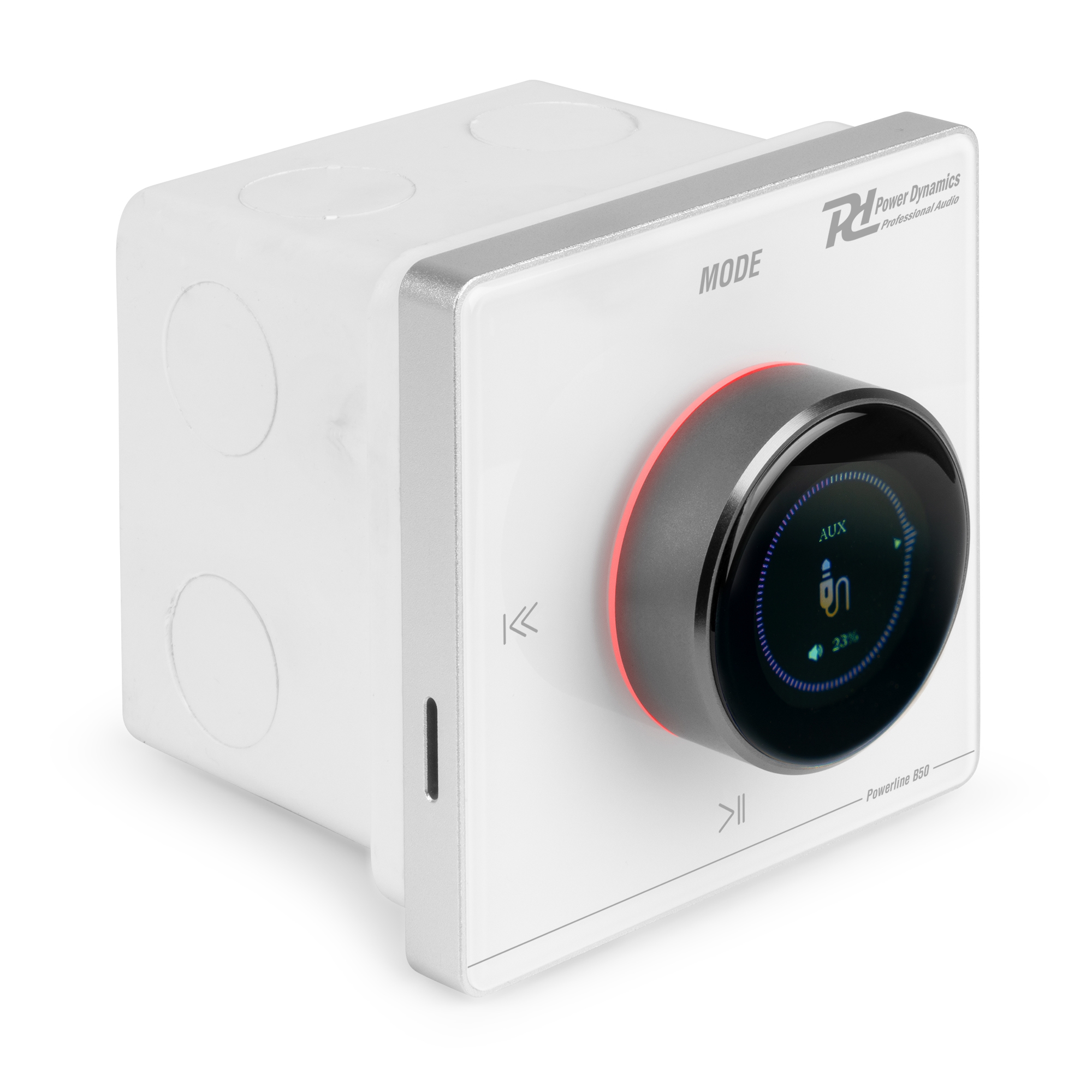 Вграден в стена усилвател Power Dynamics Powerline B50W 2 x 25W Bluetooth LCD бял Вграден в стена усилвател Power Dynamics Powerline B50W 2 x 25W Bluetooth LCD бял