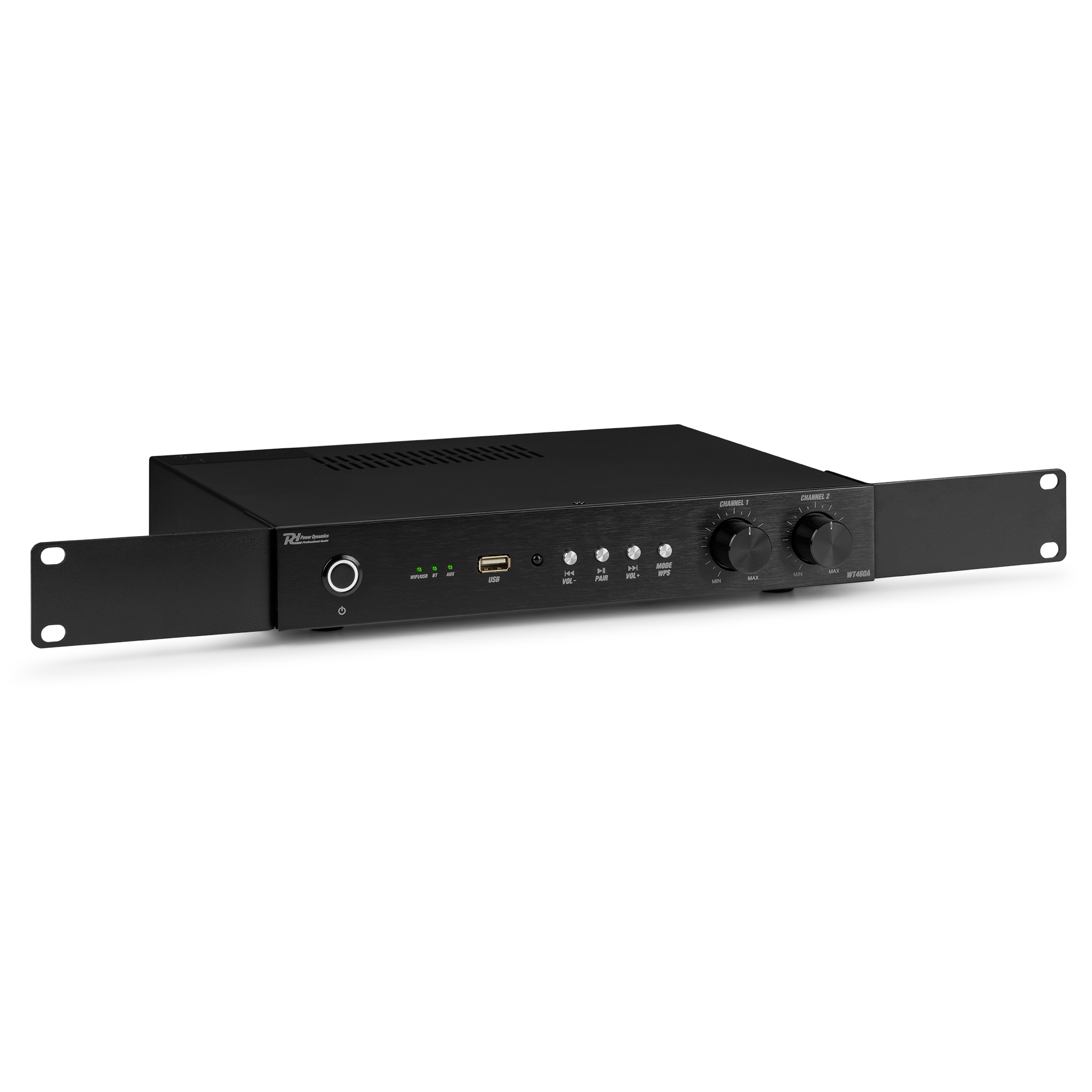 Инсталационен усилвател Power Dynamics WT460A 4 x 60W Wi-Fi Bluetooth LAN Инсталационен усилвател Power Dynamics WT460A 4 x 60W Wi-Fi Bluetooth LAN