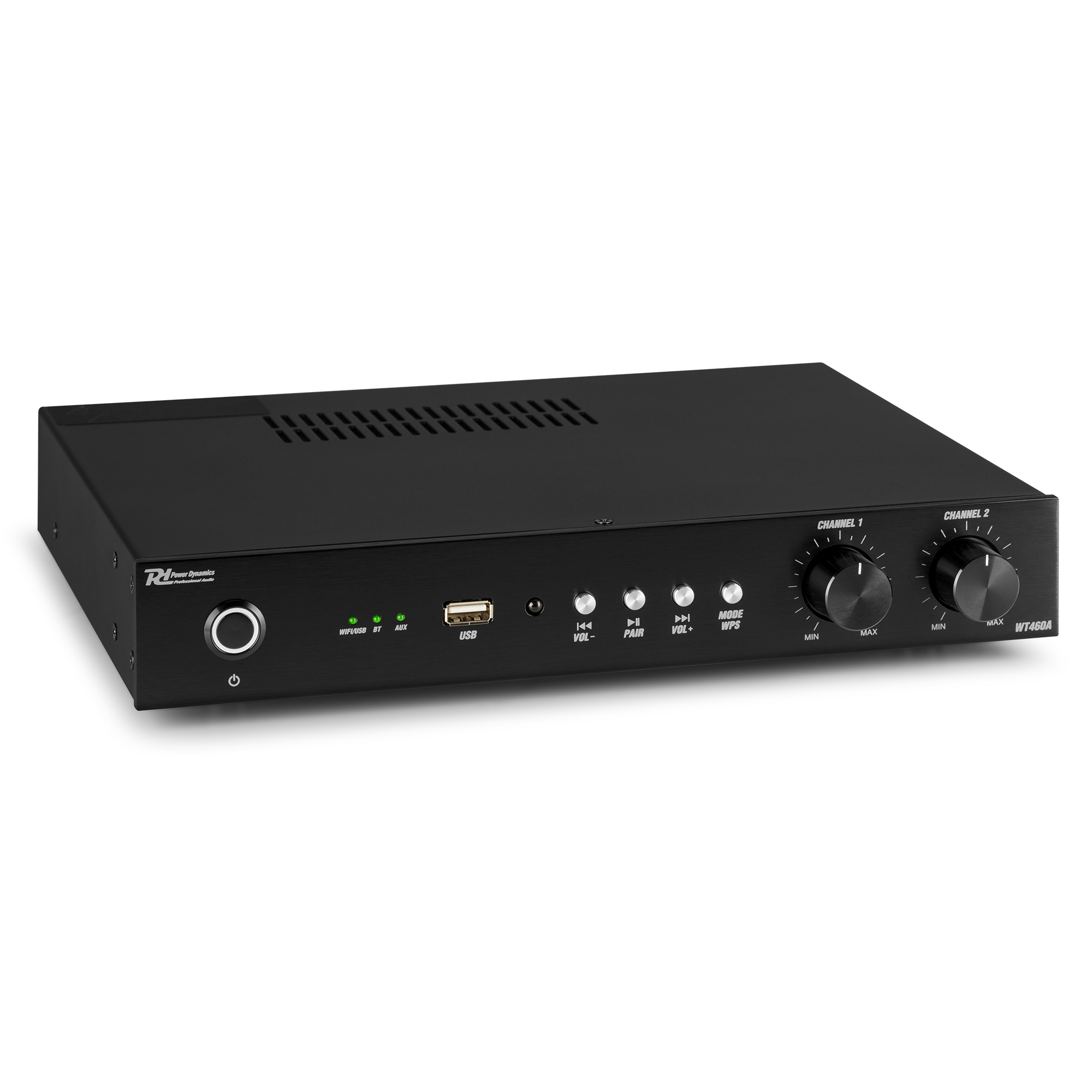 Инсталационен усилвател Power Dynamics WT460A 4 x 60W Wi-Fi Bluetooth LAN Инсталационен усилвател Power Dynamics WT460A 4 x 60W Wi-Fi Bluetooth LAN