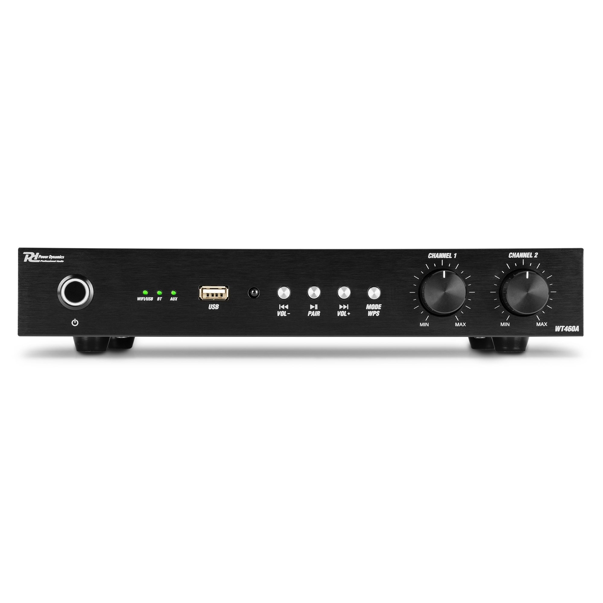 Инсталационен усилвател Power Dynamics WT460A 4 x 60W Wi-Fi Bluetooth LAN Инсталационен усилвател Power Dynamics WT460A 4 x 60W Wi-Fi Bluetooth LAN