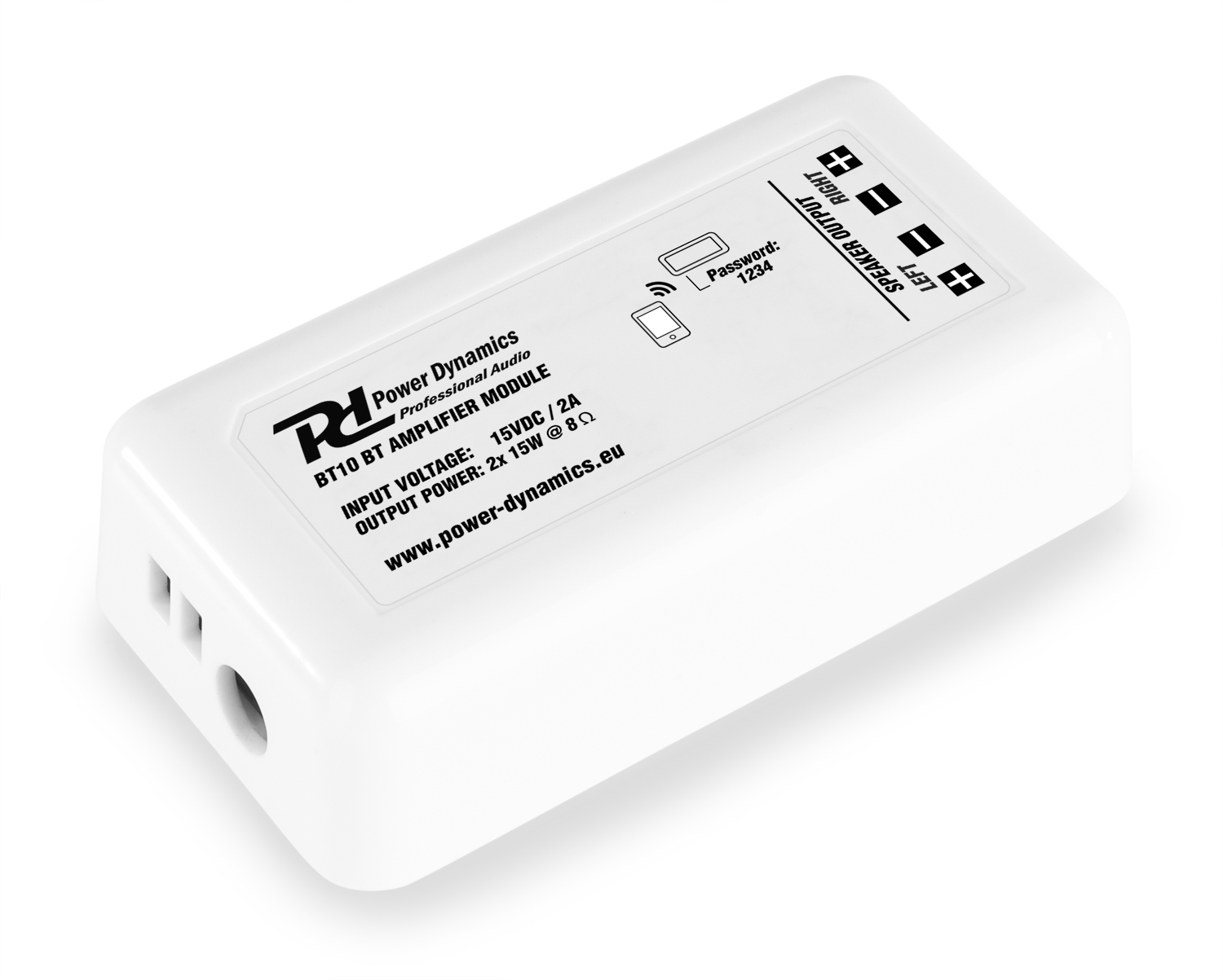 Компактен усилвател Power Dynamics BT10 2 x 15W Bluetooth Компактен усилвател Power Dynamics BT10 2 x 15W Bluetooth