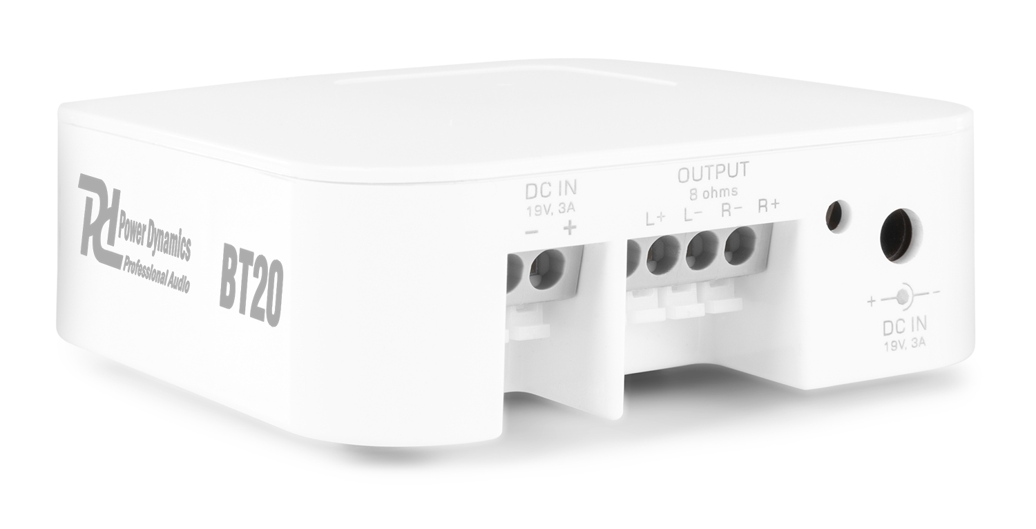 Компактен усилвател Power Dynamics BT20 2 x 30W Bluetooth USB Компактен усилвател Power Dynamics BT20 2 x 30W Bluetooth USB